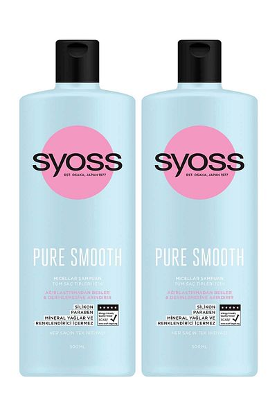Syoss Pure Smooth Micellar - Non-Weighting Care Shampoo 500ml