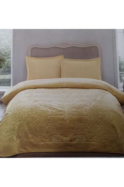 Özdilek Prestige Blanket Double - Mustard