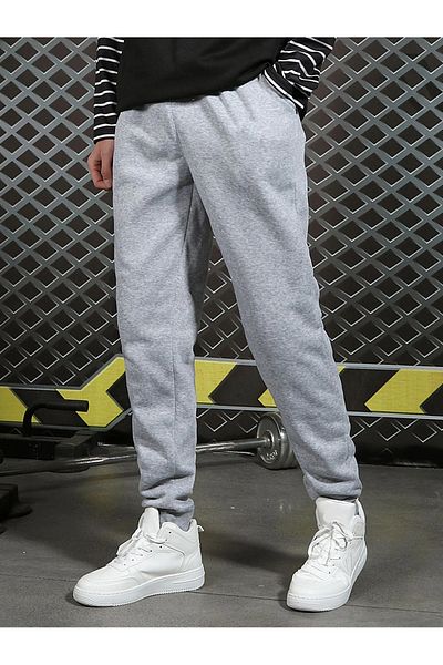 De Carte Ανδρικό Slim Fit Μαύρο Αθλητικό Φούτερ - Ριμπ