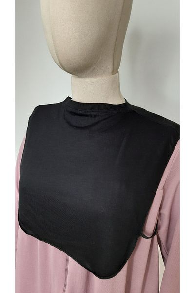 R&S modibone Guler hijab din bumbac pieptănat negru