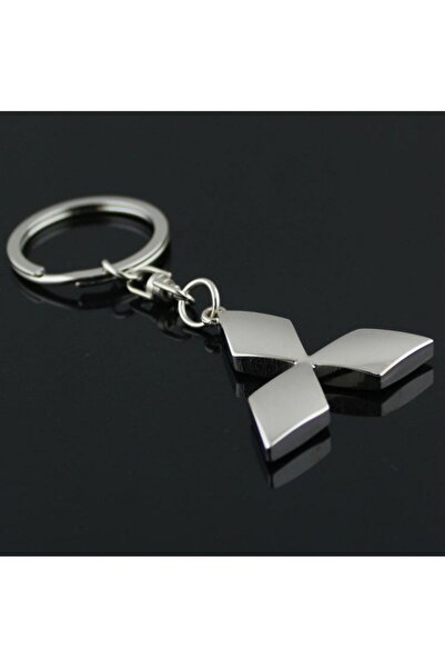 GARDENAUTO سلسلة مفاتيح سيارة معدنية ثلاثية الأبعاد من ميتسوبيشي - سلسلة مفات...