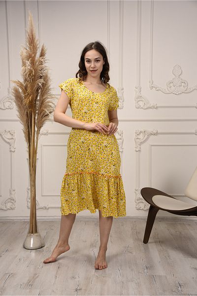 Wild Love Rochie de damă cu model margarete lungime midi