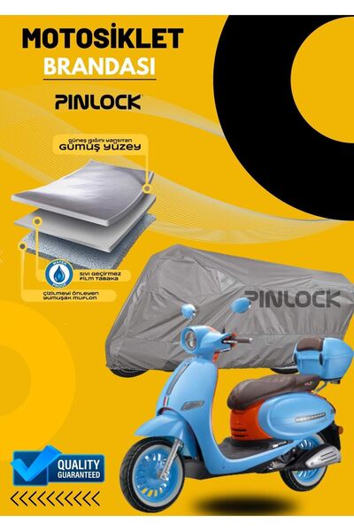 pinlock ARORA Cappucino Waterproof and Durable Motorcycle Tarpaulin - Thick Fabric with Mifloned Tent