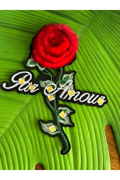 Gönülden Tasarım 17X14 CM Sa kamenim detaljima Pompom peglač za odeću