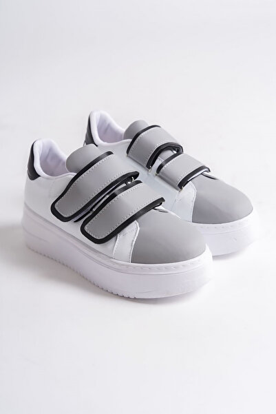 Rainon Store RDSValencia - Gray Leather Orthopedic Sole Women's Sports Shoes