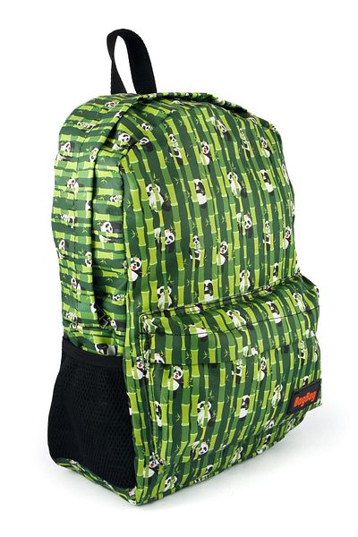 AlpCollection Rucsac de școală casual unisex cu model din bambus, imprimat digital