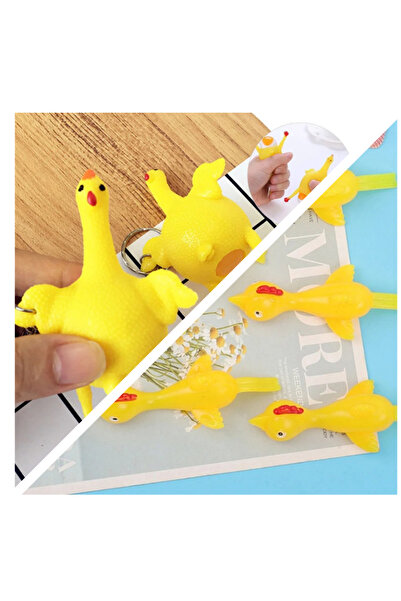 Bluoksweet Yumurtlayan tavuk + Uçan tavuk çocuk sapan kız erkek oyuncak