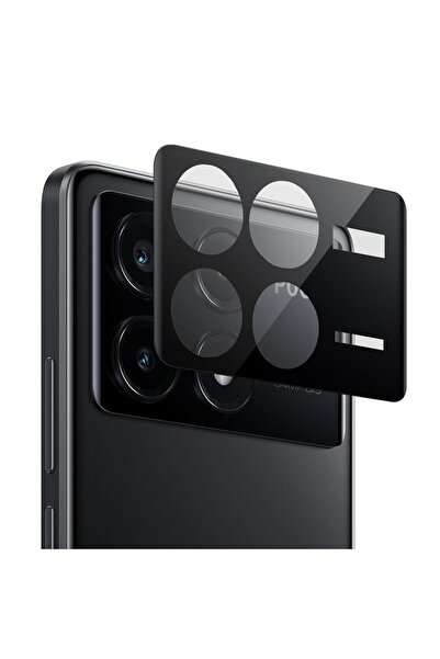 Microsonic Poco X6 Pro 5G Kamera Lens Koruma Camı V2 Siyah