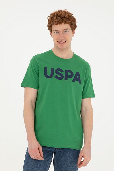 U.S. Polo Assn. ΒΑΣΗ. Ανδρικό μπλουζάκι POLO με στάμπα με λαιμόκοψη G081GL011 - Κανονική εφαρμογή