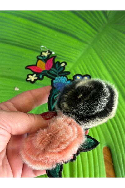 Gönülden Tasarım 19X11 CM FERĂȚĂ ADESIVĂ POMPON - EMBROIDERY ARMĂ CUCIRE ACCE...