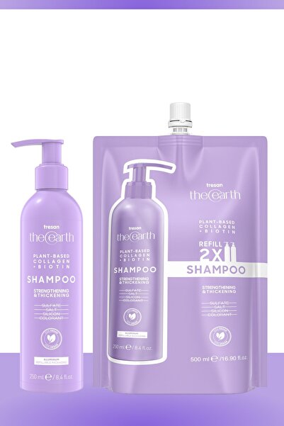 Tresan The Earth Plant Based Collagen +biotin Şampuan 250 Ml + Refill Pouch 5...