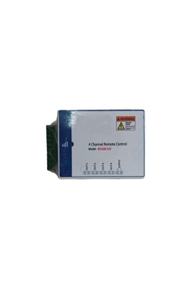 SANEC 4 Kanal 220V 433 MHz Kablosuz RF Alıcılı Röle Kartı Kutulu