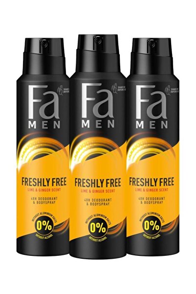 Fa Freshly Free Misket Limonu & Zencefil Deosprey X 3 Adet