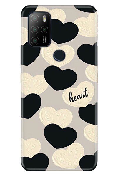 omix X300 - X500 Uyumlu Kılıf Resimli Desenli Silikon Heart