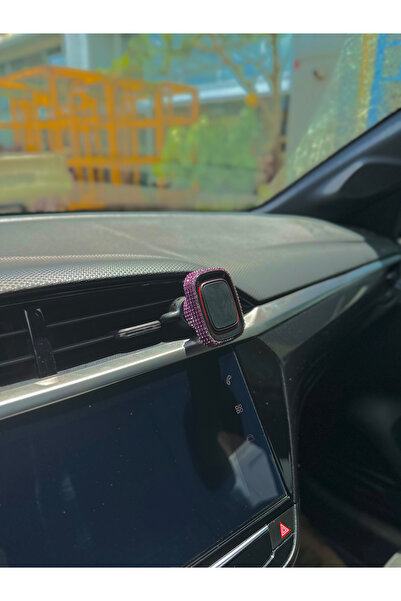 Fox Taş Kaplamalı Mıknatıslı Araç İçi Telefon Tutucu Çift Kilit Sistemli