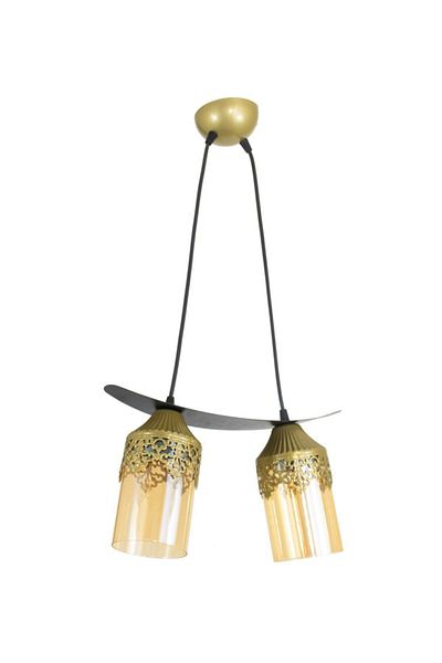 Lambadar Triple Crown Motif Balcam Boat Model Style Pendant Lamp Chandelier