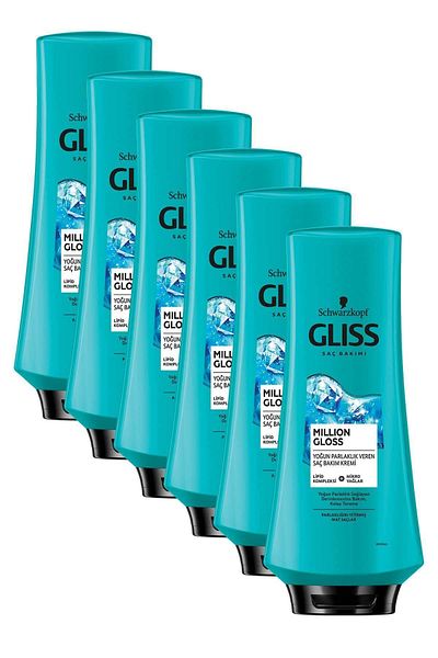 Gliss Million Gloss Intense Shine Conditioner - 360 ml, Pack of 6