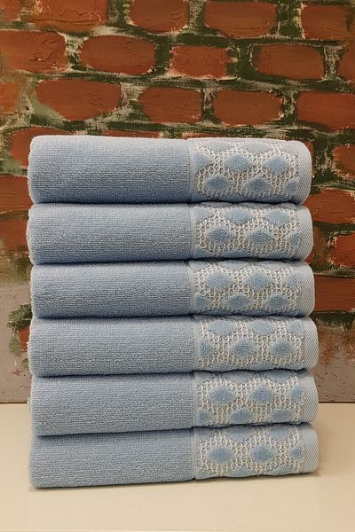 Özdilek Σετ 6 πετσετών Blue Aqua Drt