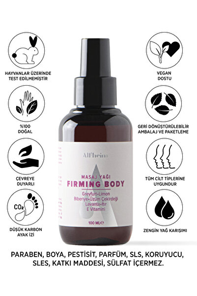 Alfheim Firming Sıkılaştırıcı Vücut Yağı/ Vücut Sıkılaştırıcı Masaj Yağı/ 100 Ml