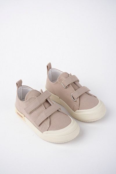 Moda Kadıköy Children's Beige Linen Lighted Orthopedic Sports Shoes