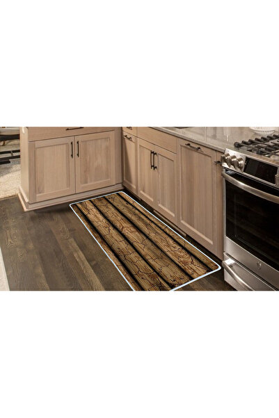 Colorix Carpet Kaymaz Taban Tezgah Önü Mutfak Paspası 75x150 cm No: 904