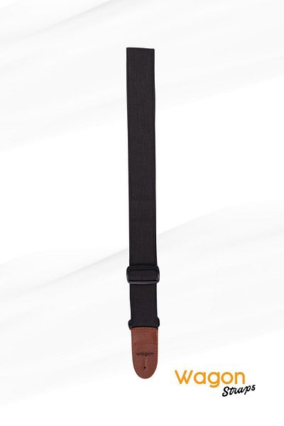 Wagon Classic Series Straps - Guitar Strap, Black Fit
