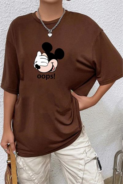 Evomind 1 tricou este un cadou pentru achiziții de 5 și mai sus în coș - Oops! Tricou oversize cu croiala confortabilă