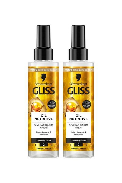 Gliss 200ml Liquid Conditioner - Oil Nutritive X2