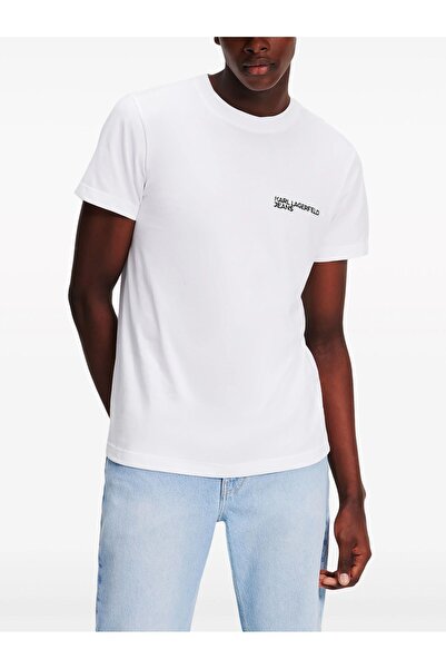 Karl Lagerfeld Jeans Logo Embroidered T-shirt