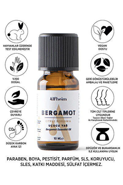 Alfheim Bergamot Uçucu Yağı/ Bergamot Yağı/ Aromaterapi/ Koku/ Uçucu Yağ/Uçuc...