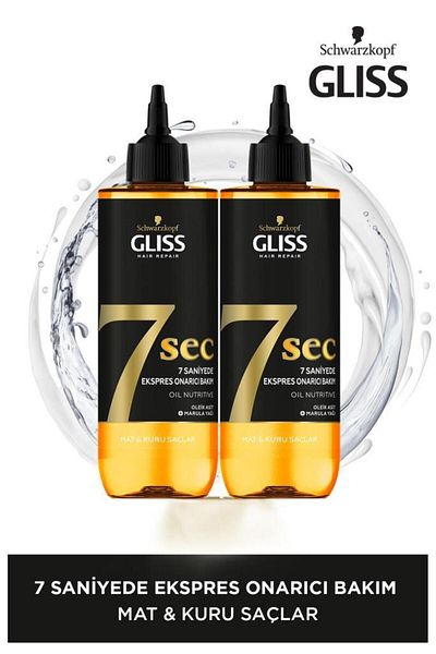 Gliss Express in 7 Seconds - Repairing Care Liquid Cream, 7 Sec Oil Nutritive