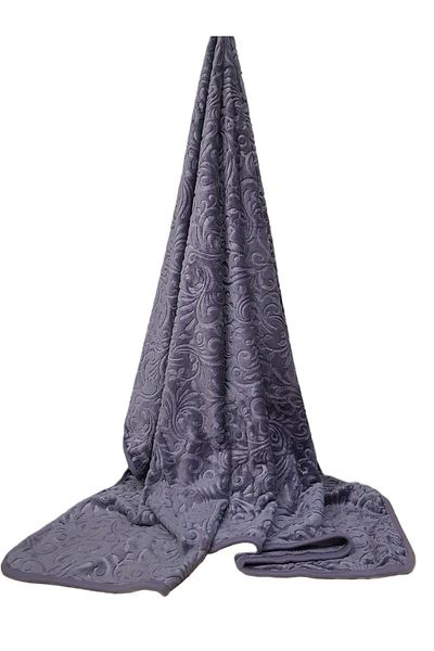 Özdilek Trendy Embos Blanket Single-Red Gray