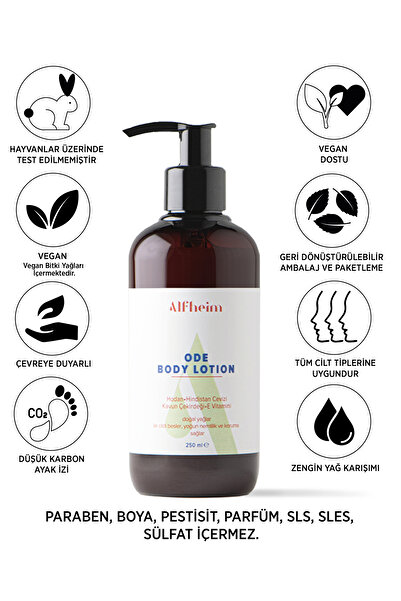 Alfheim Ode Vücut Losyonu/ Parlaklık Sağlar/ Hücreleri Yeniler/ Dolgunluk Ver...