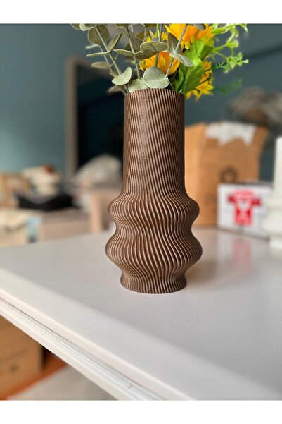 Limon 3D Desing Скандинавска Tarda - Модерна и стилна антична златна пластмасова ваза