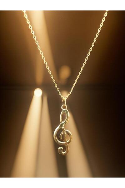 whocares Kolye Altın Renk Sol Anahtarı Kolye Zincirli Kaliteli Popüler