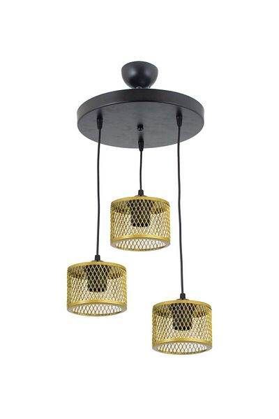 Lambadar Triple Cage Model Modern Pendant Lamp Chandelier