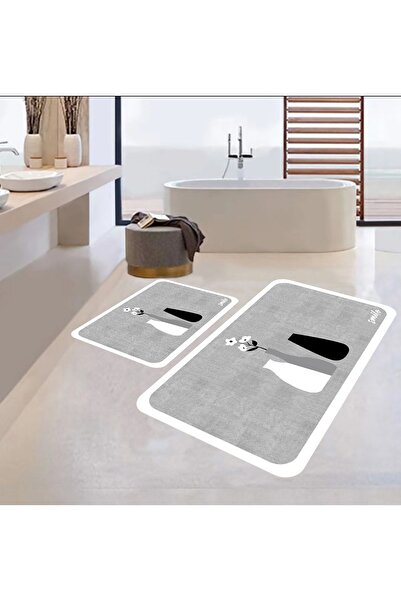 eco concept Bathroom Mat, Non-Slip Base, Flower Pattern, Toilet Seat, Decorative Mat, Gift, Dowry Box