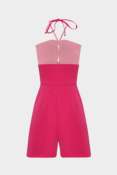 Açelya Okcu Strapless Premium Women's Shorts Jumpsuit - Bow Detail