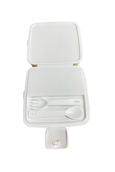 HOLLYHOME Premium 2-Layer 4-Compartment Lunch Box 15 X 16 X 9cm White Hh