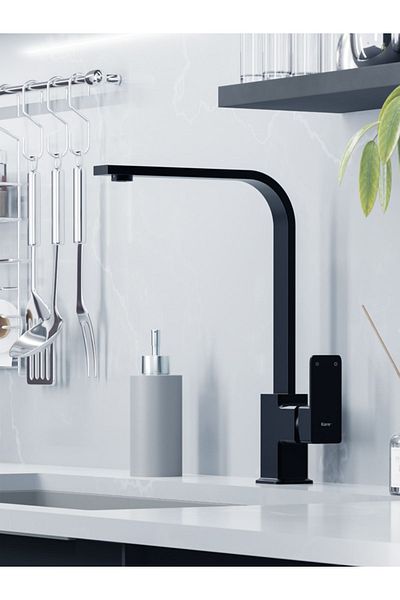 KARE Siera Mix Black Sink Kitchen Faucet (Long Pipe)