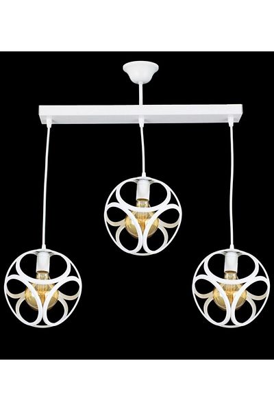Lambadar Triple Modern Circle Cube Model Pendant Lamp Chandelier