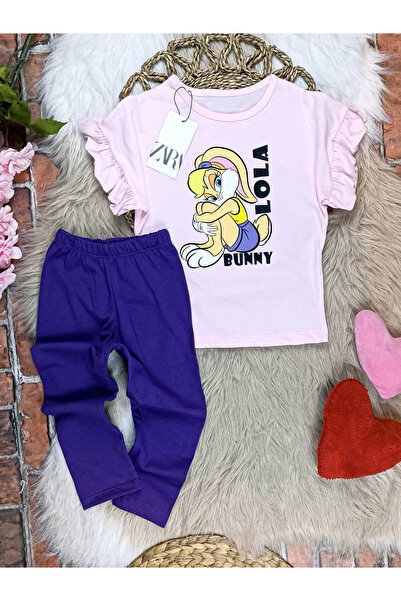 krm kerem bebe Lola Bunny Girls' Summer Leggings Set
