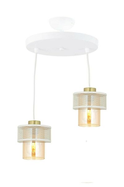 Lambadar Pulsar Genuine Glass Model Modern Double Pendant Lamp Chandelier