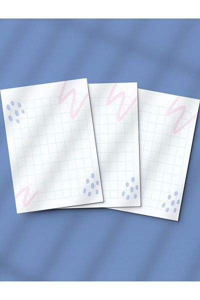 Grdall 3 قطع من لوحة مذكرة صغيرة مقاس A6 - لوحة ملاحظات، لوحة مذكرة، قائمة المهام، مخطط، قائمة المهام