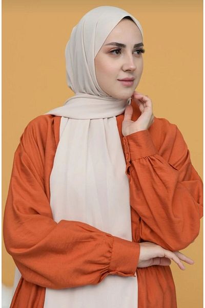 FRESCO SCARFS Hijab Hijab Medina Μεταξωτό Σάλι*πέτρα