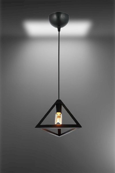 Lambadar Honeycomb New Style Rustic Model Triangle Single Pendant Lamp Chandelier