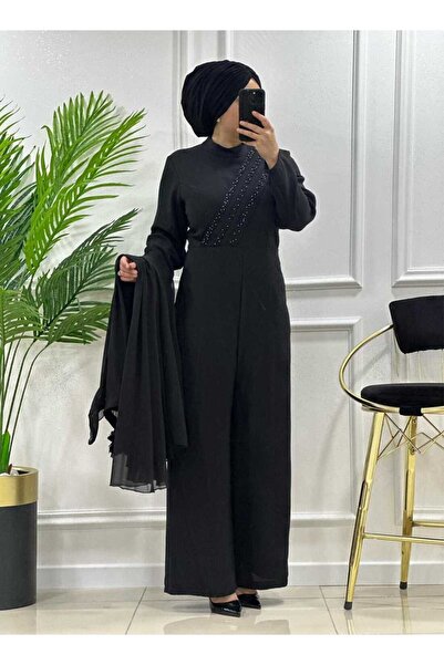 masalabiyem 2125 K200 SİYAH MISRA ÖZEL TASARIM İKİ PARCA TULUM