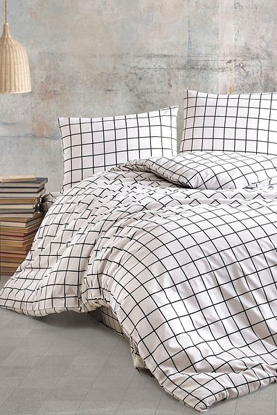 Loyal Home Double Duvet Cover Set Plaid