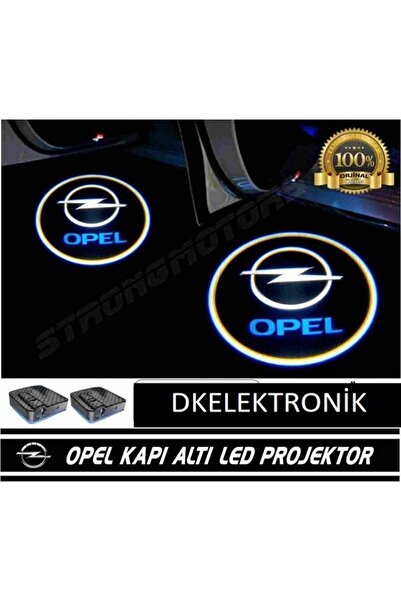 DKELEKTRONİK Opel Pilli Yapıştırmalı Kapı Altı Led Hayalet Logo 2 Adet