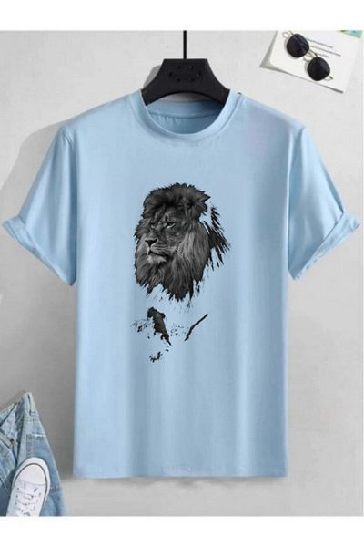 Evomind 1 tricou este un cadou pentru achiziții de 5 și mai sus în coș - Tricou supradimensionat cu imagine de leu